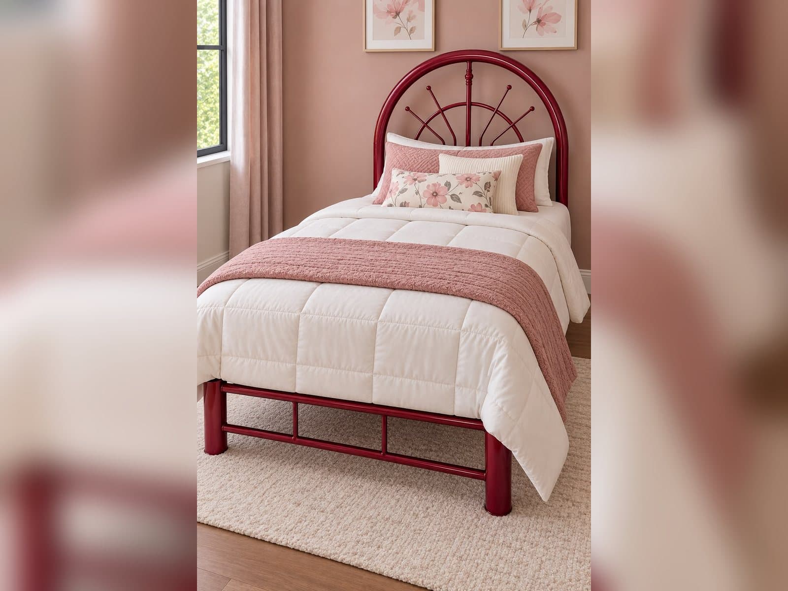 Cama 3 en color Rojo