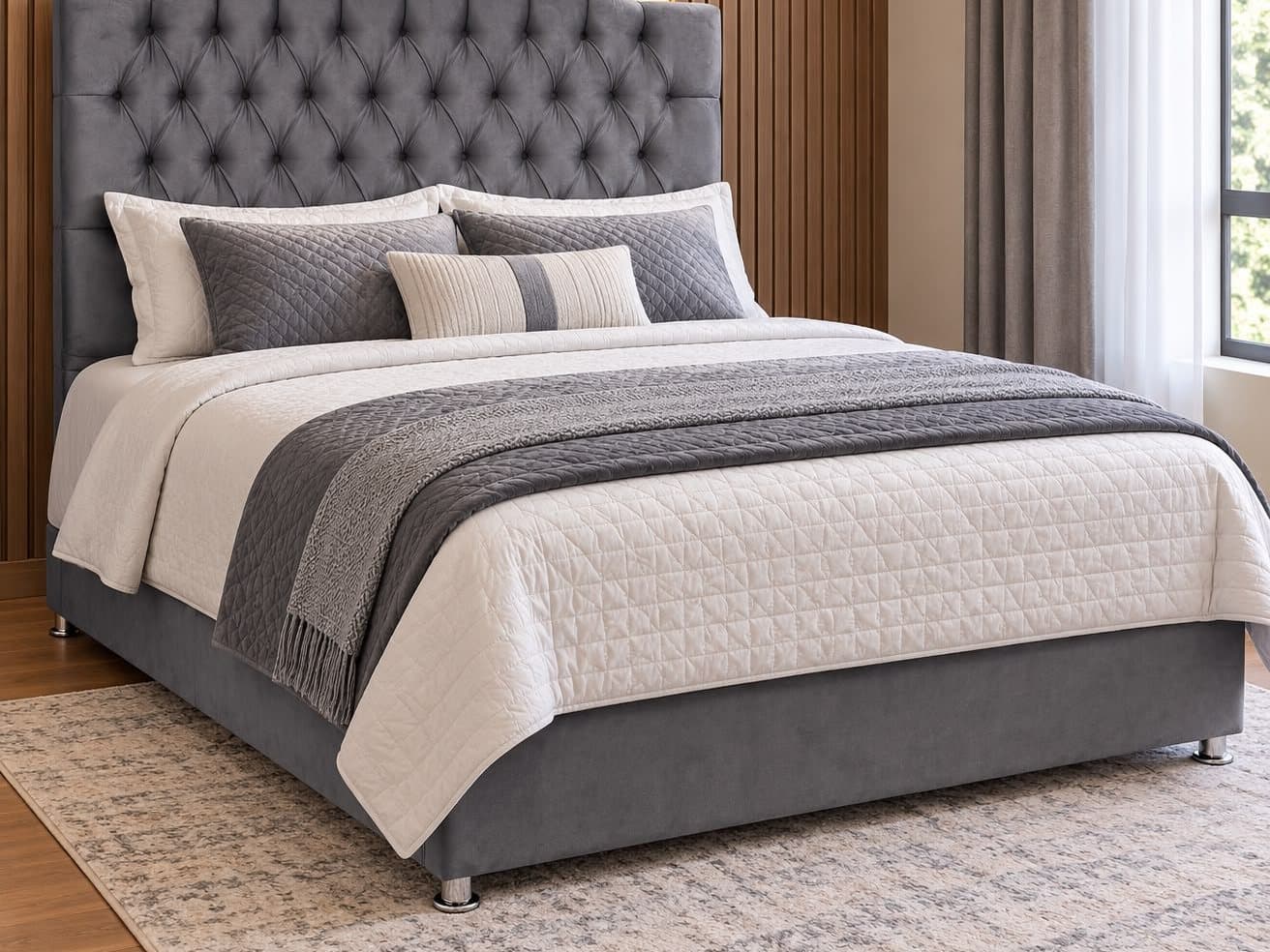 Cama 1 en color Gris
