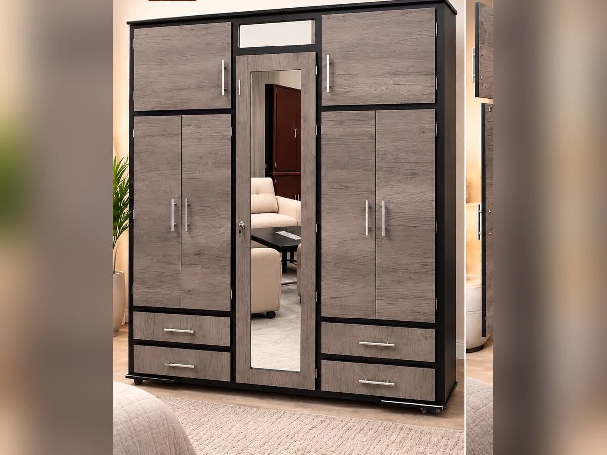 Ropero 2 en color Gris madera